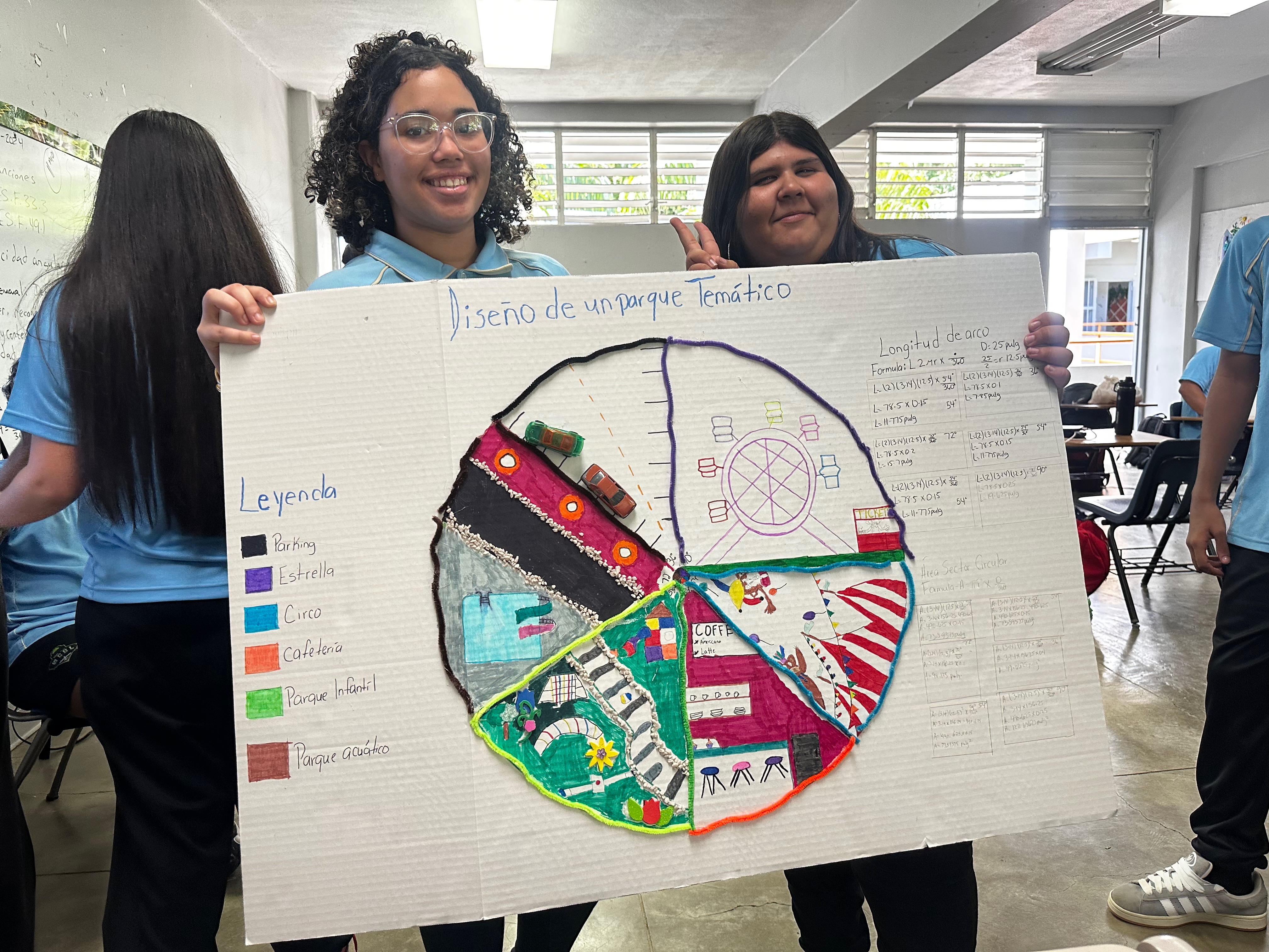 Diseño de parque temático con matemática real